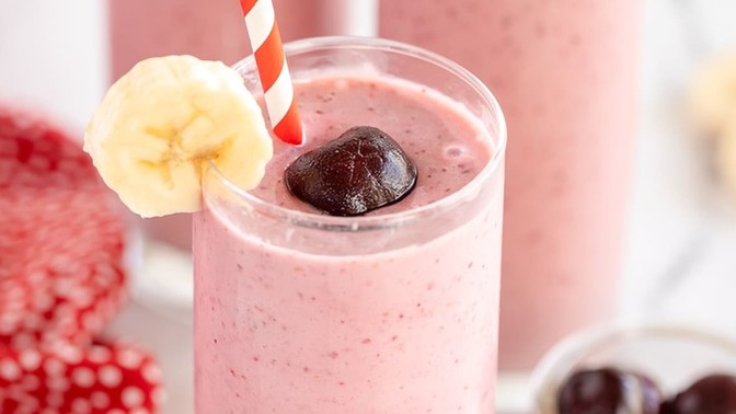Would you try a cherry banana smoothie?