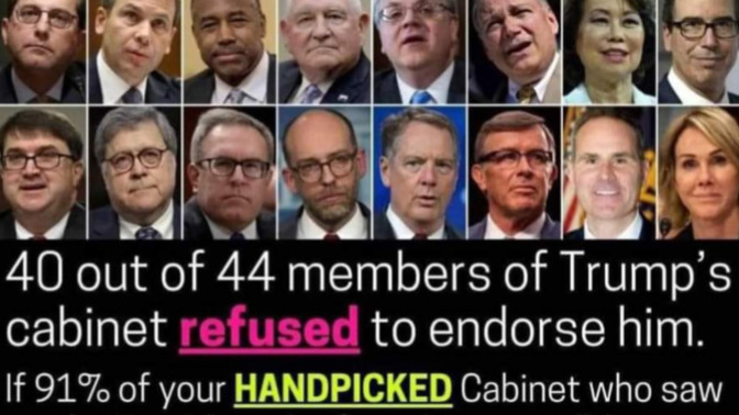 How important are endorsements from former Trump cabinet members?