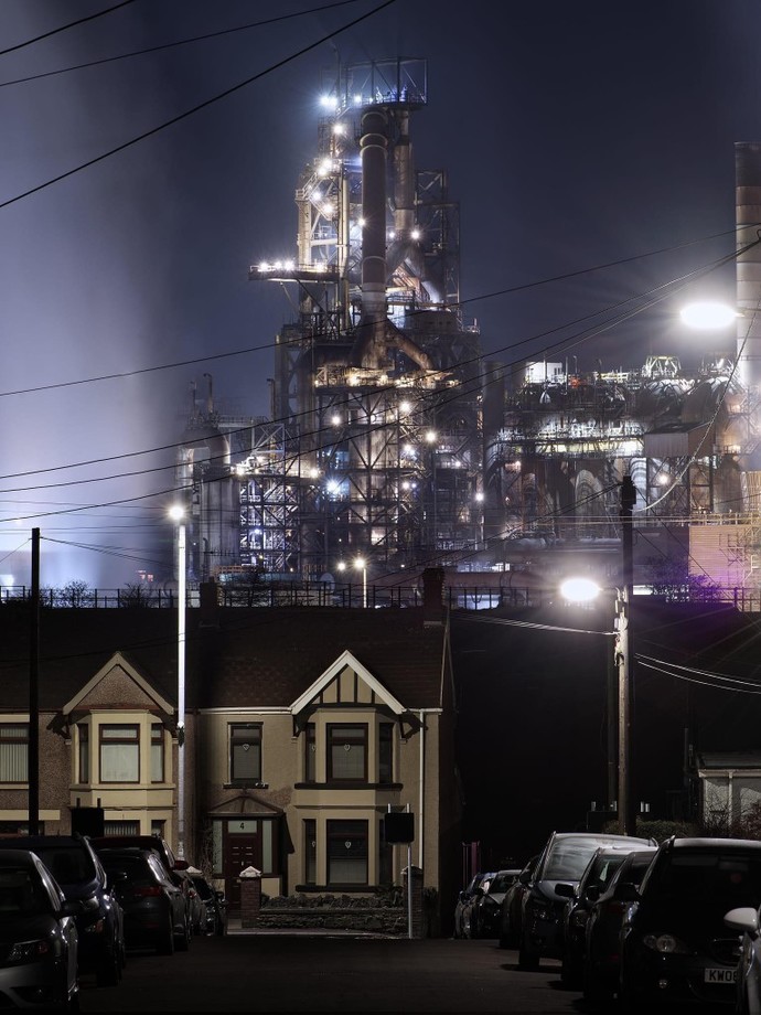 Would you live near in the shadows of an industrial plant?