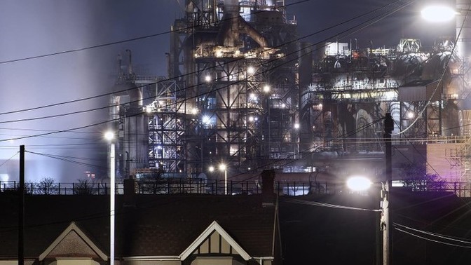 Would you live near in the shadows of an industrial plant?