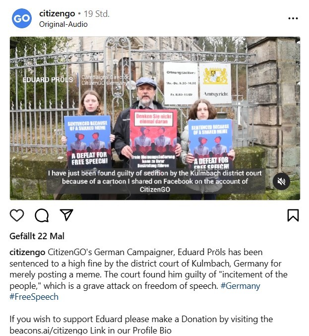 So what was that about Germany having free speech?