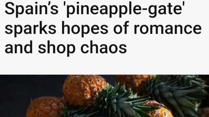 Would you push a pineapple around a supermarket to find a date?