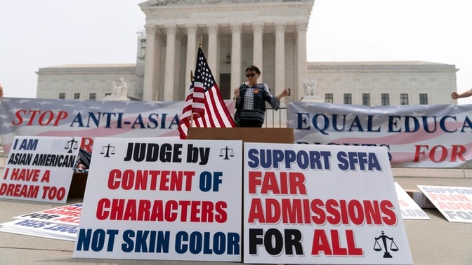 Guys, The Supreme Court strikes down use of race in college admissions. Does that mean the Supreme Court believes the races have equal intelligent?