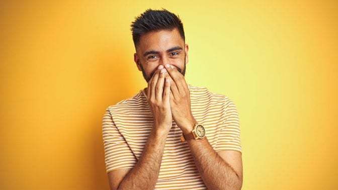 Why do men blush when women flirt with them? Do you only blush when you fancy the woman too?