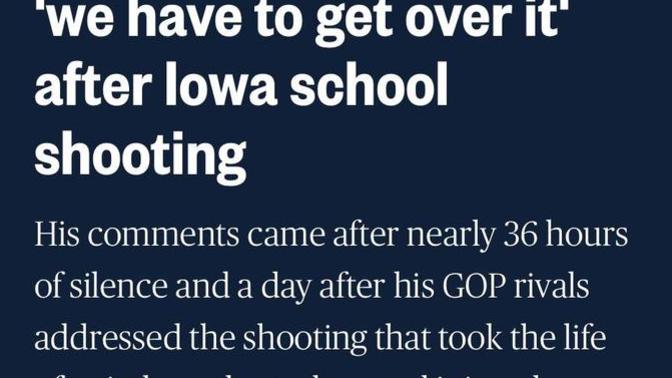 Trump Supporters - If he says "GET OVER" Mass School Shootings - Will you GET OVER when he FINALLY LOOSES 2024 -like he did in 2020?