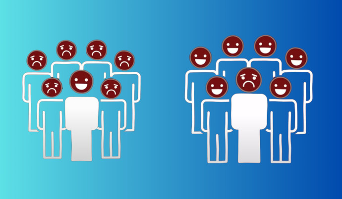Would you rather be the only person in the world to live a happy life or be the only person in the world to live an unhappy life?