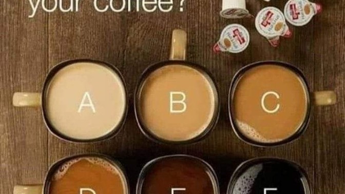 What color is your coffee?