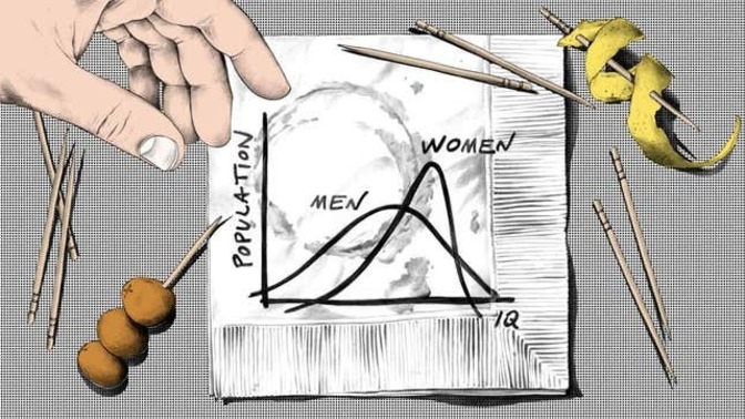 Men are both dumber and smarter than women, does this indirectly mean men are, by definition, superior overall?