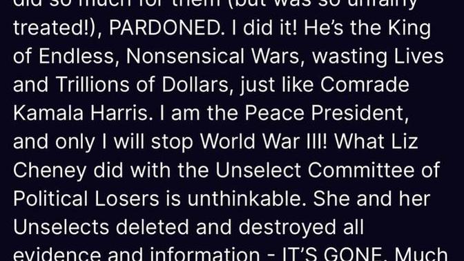 Why does he think he can save us from WW 3 - when he would put us there?