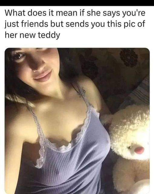 What do you think of the new trend where women are replacing men with large teddy bears?