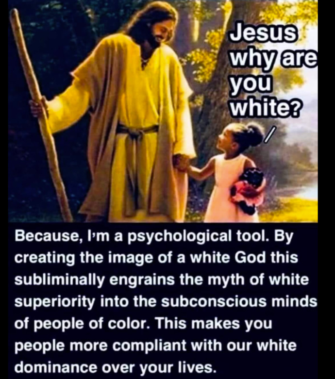 Are there hidden dangers in having a proliferation of images of a Caucasian Jesus?