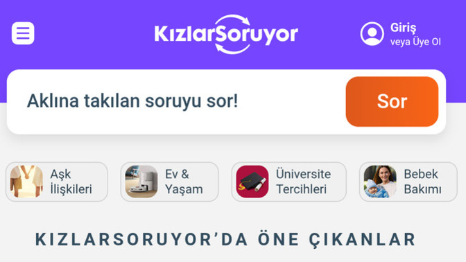 Do you use the KızlarSoruyor app?