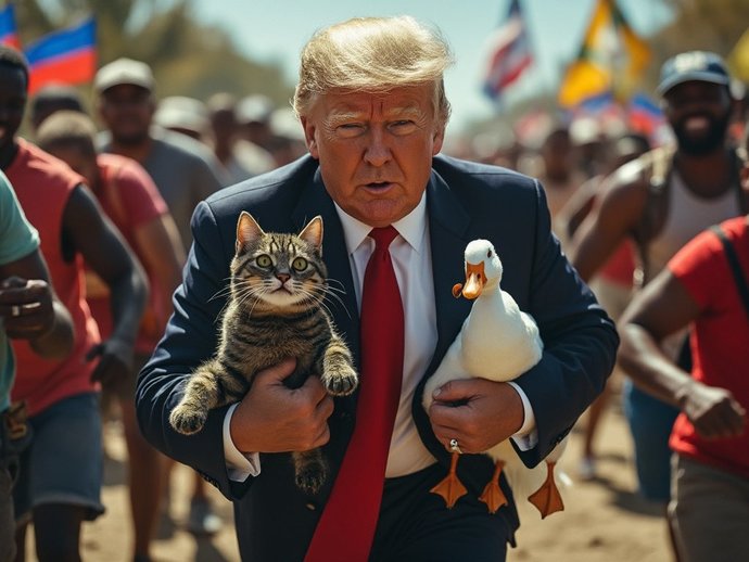 Alright how do we feel about immigrants from Hati eating pets?