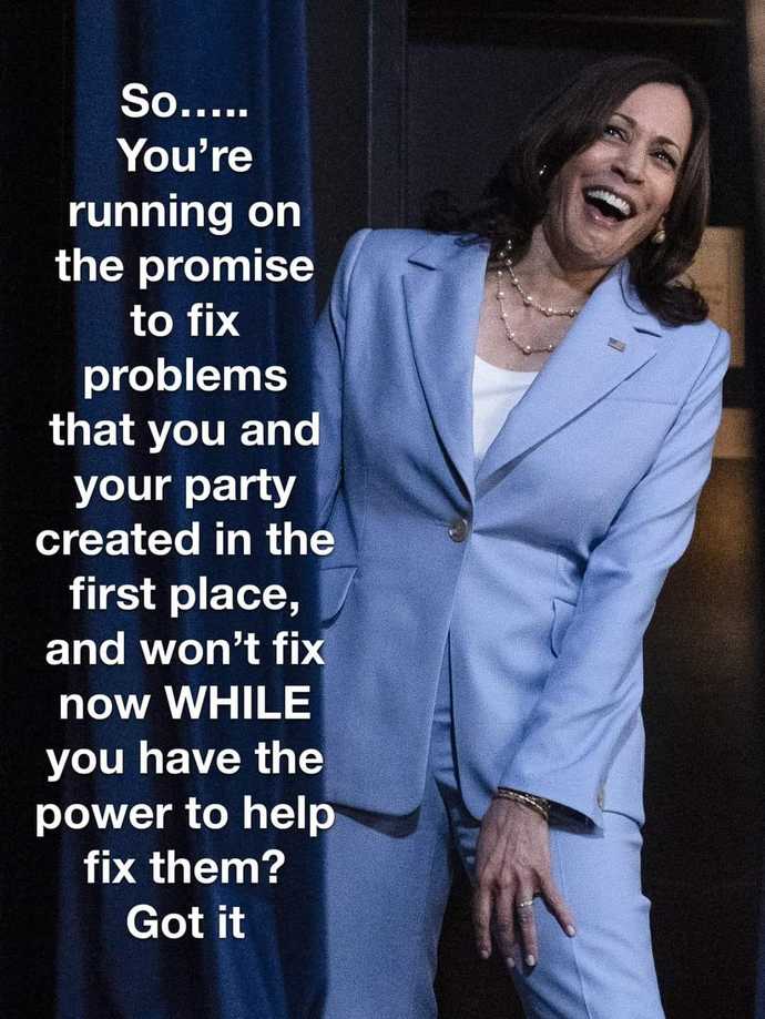 Is the reason Kamala has to do so much more rehearsal for the debate than Trump that lying about every one of your positions is much harder work?