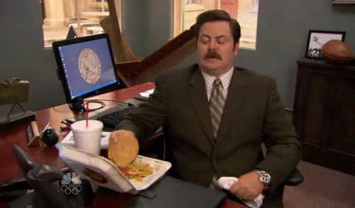 You ever try to eat something and just completely miss your mouth?