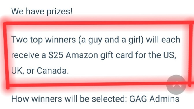 Why is GAG only offering the Amazon giftcard to USA, Canada and UK people?