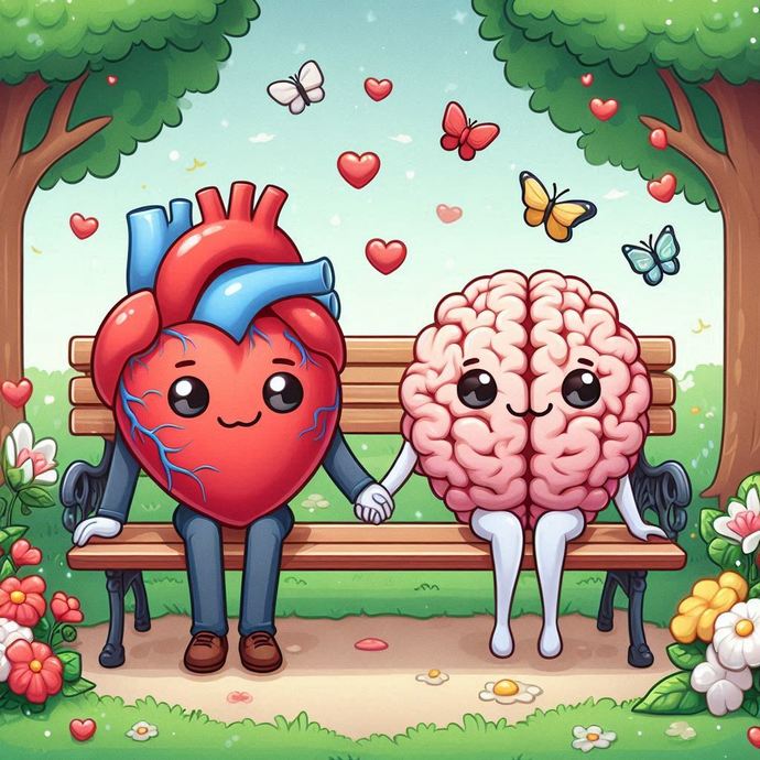 Should a heart be able to date a brain or should it date another heart?