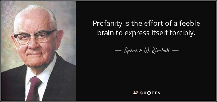 Whats your view on profanity?