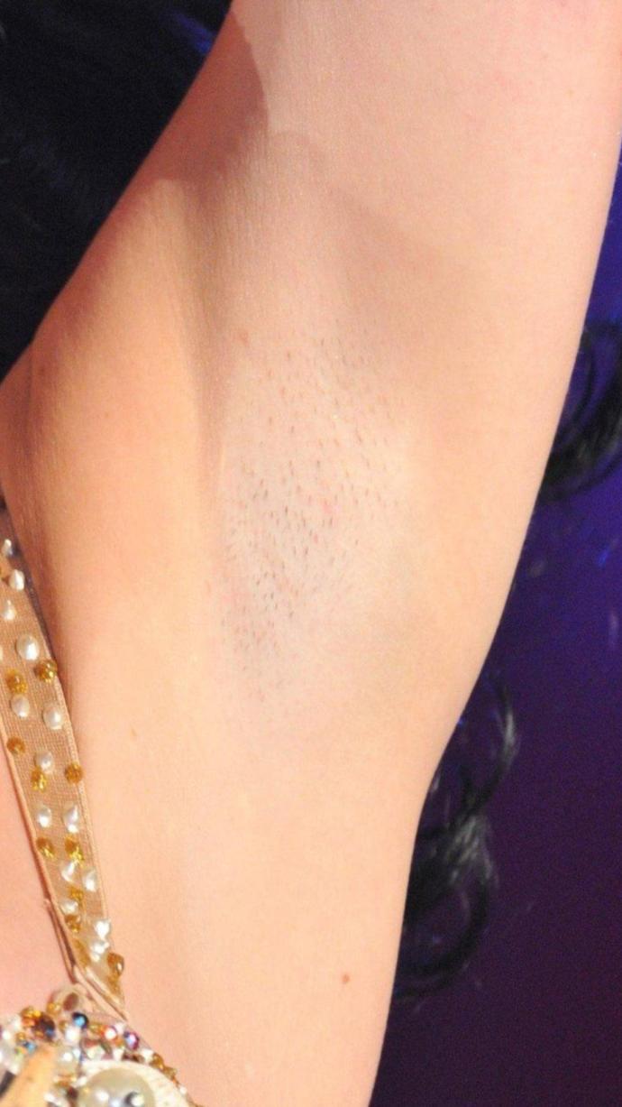 How will she apply deodorant on top of the armpit hair pebbles?