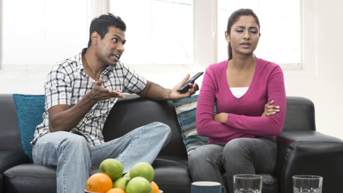 True or false: being with someone is all about how much you can put up with? 