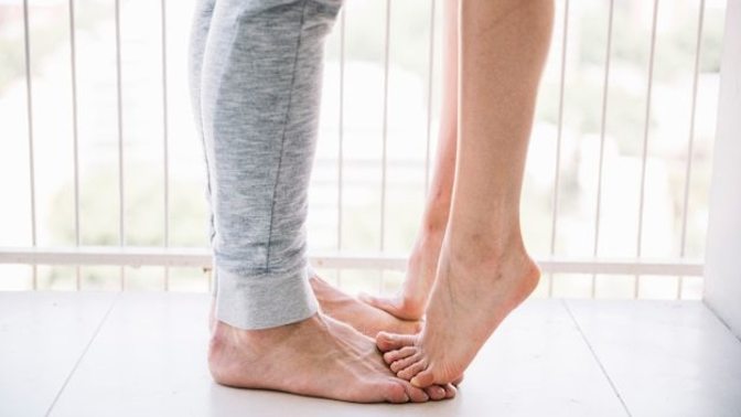 How does it feel being much taller than your partner?