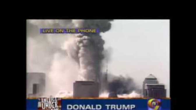 Trump Supporters - HOURS after the Towers fell - he does this - you still support him?