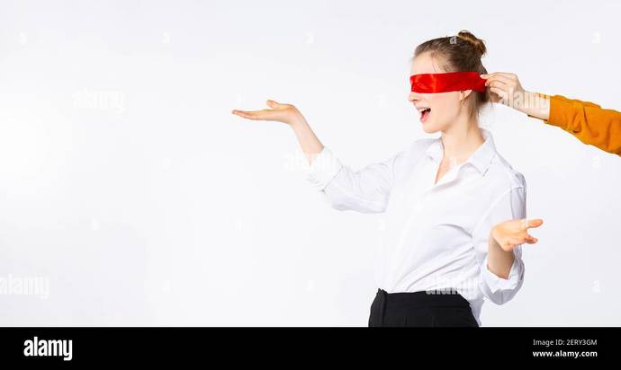 Surprise! Is being blind folded by your date hot?