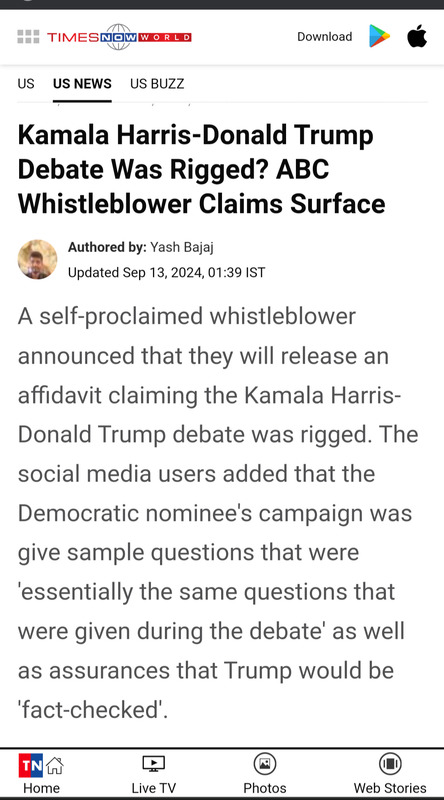 =BREAKING= ABC whistleblower says debate was rigged against Trump. If true what should happen to ABC?