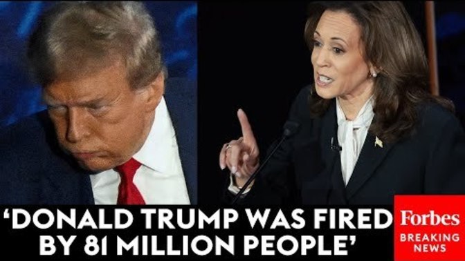 Does the proverb "when the slave becomes the master" refer to Kamala Harris mastering the debate while completely owning Trump?