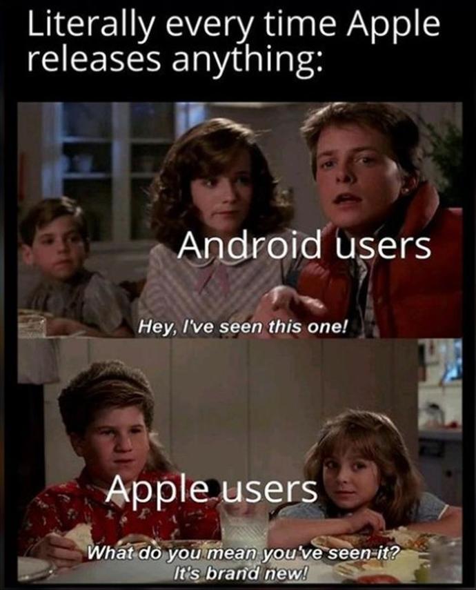 Who is the innovator here? I thought Apple was usually the trendsetter…?