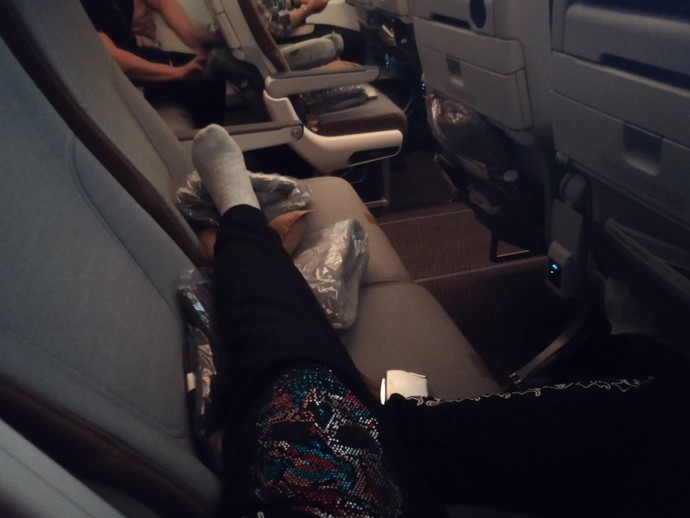 Have you tried having all three seats for you in the plane?