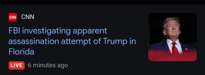 =BREAKING= Another assassination attempt against President Trump! Will his political opponents stop at nothing?
