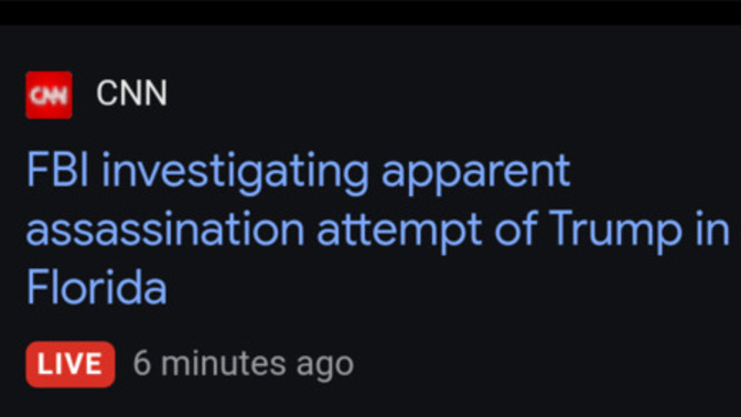 =BREAKING= Another assassination attempt against President Trump! Will his political opponents stop at nothing?