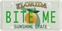 What is on your license plate?