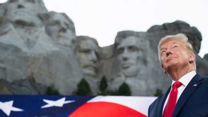 When will President Trump get his likeness on Mt, Rushmore?