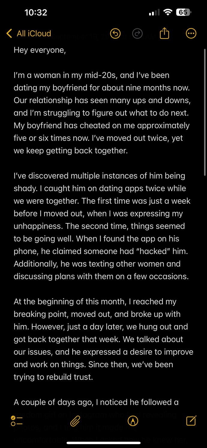 Boyfriend keeps being shady. I don’t know what to do?