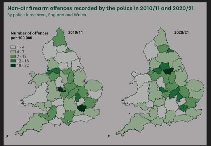 Did you know the knife murder rate in the USA is higher than in the UK?