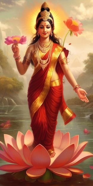 Indian goddess of beauty and prosperity 