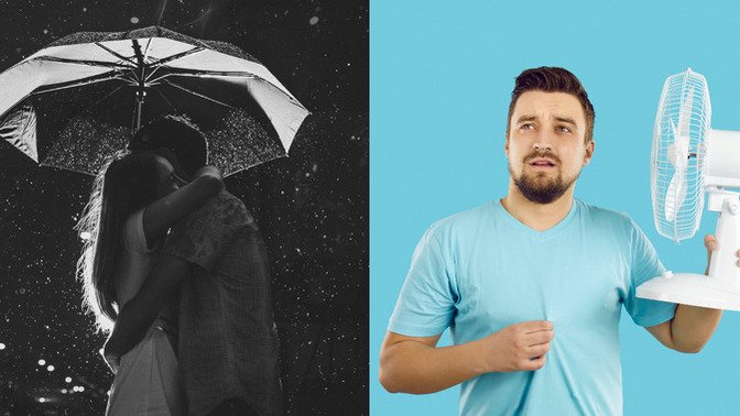 Would you rather have to go on every date in the rain or always be a little too warm on dates?