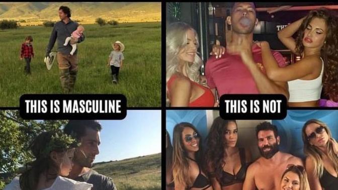 Why do so many men believe that being with a bunch of women make them more "masculine"?
