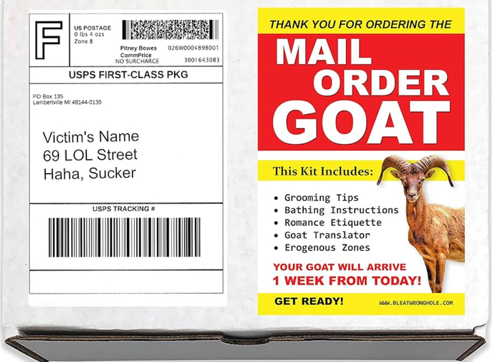 What would you think if you saw this left at your neighbor's door by the UPS man?