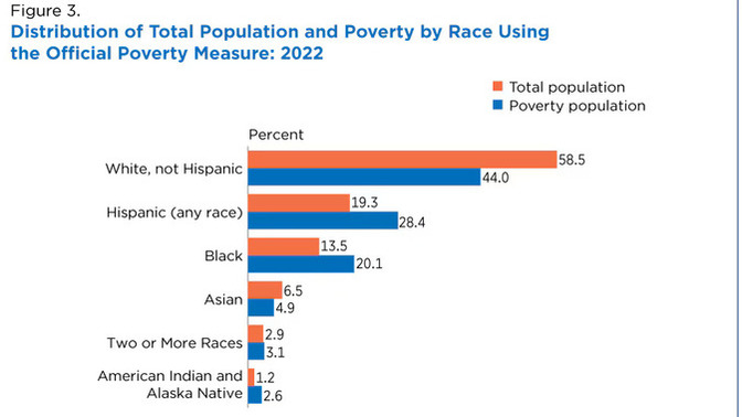 Since 44% of people in poverty are whites more than twice the number of blacks in poverty, why is the emphasis on reducing black poverty?