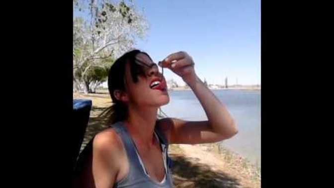 Why do so many girl post themselves eating worms?