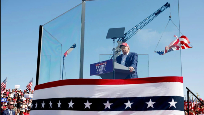 Irony: Republican Candidate speaking about protecting gun rights?