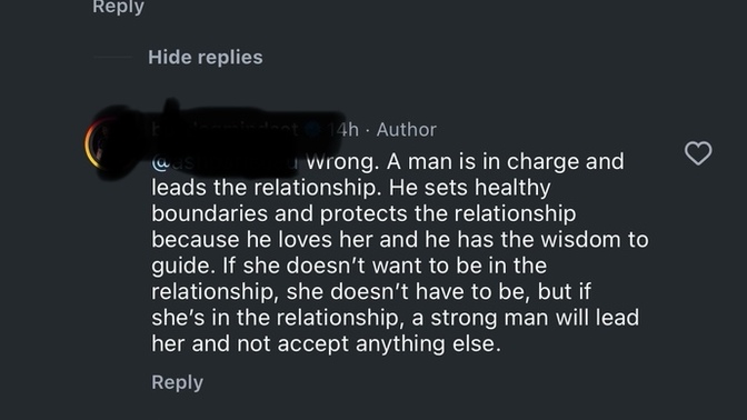 Guys, Do you view leadership in relationships as guidance or control, and how does this shape the dynamics of trust?