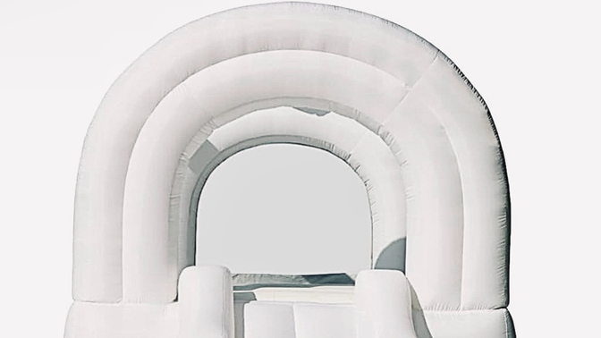 How can I make room for a trampoline in (large) studio apartment when I already have a king size bed?