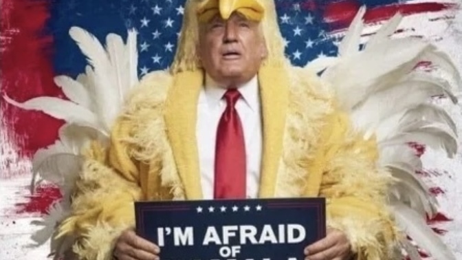 Hey all you MAGA republicans on here…How does it feel that your racist, tough guy is too chicken to debate a woman of color again?