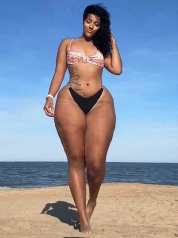 Do you think you can win against her in a fight? Especially given her size and how huge her thighs are?
