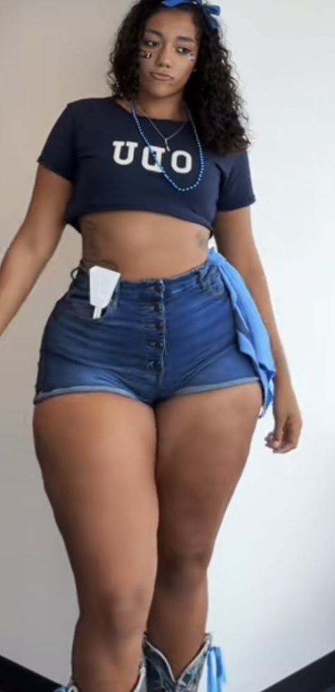 Do you think you can win against her in a fight? Especially given her size and how huge her thighs are?
