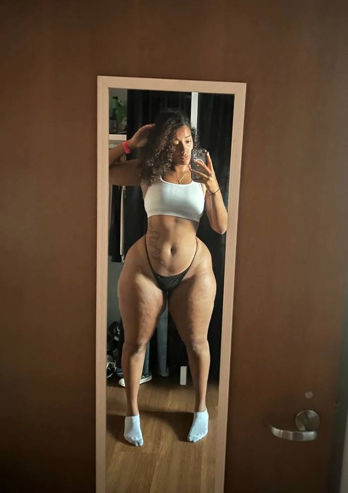 Do you think you can win against her in a fight? Especially given her size and how huge her thighs are?